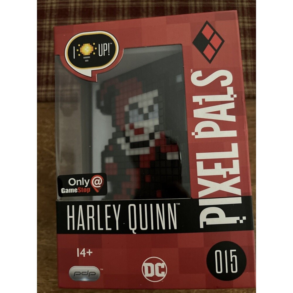 PDP Pixel Pals Harley Quinn -Light-Up Display 015 Gamestop Exclusive Age 14+ NIP